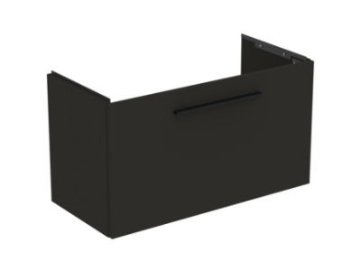 Dulap baza suspendat Ideal Standard i.life S cu un sertar, 80cm, gri carbon mat