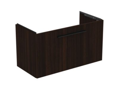 Dulap baza suspendat Ideal Standard i.life S cu un sertar, 80cm, stejar cafeniu