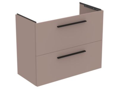 Dulap baza suspendat Ideal Standard i.life S cu doua sertare, 80cm, greje mat
