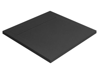 Cadita dus patrata slim Radaway Teos C 100x100x4cm, marmura, antracit