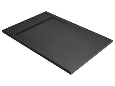 Cadita dus dreptunghiulara slim Radaway Teos F 130x80x4cm, marmura, antracit