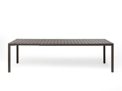 Masa exterior Nardi Tevere 210 extensibila, max 275x100cm, baza aluminiu, terra