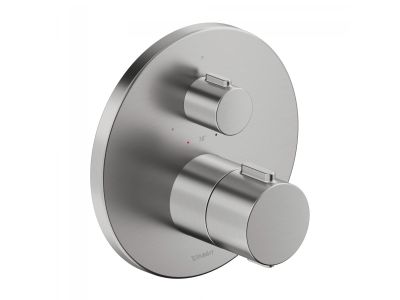 Baterie dus termostatata Duravit Thermo montaj incastrat, necesita corp ingropat, inox periat
