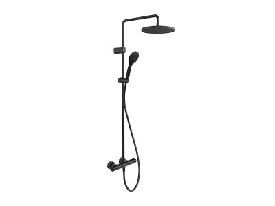 Coloana de dus Duravit System Shower 1000 cu baterie termostatata, negru mat