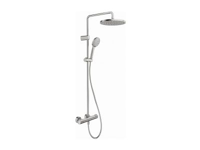 Coloana de dus Duravit System Shower 1000 cu baterie termostatata, inox periat