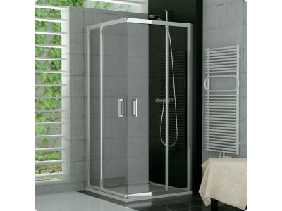 Cabina de dus Ronal (SanSwiss) Top-Line TOPAC cu usi culisante, 90x90cm, sticla securizata 6mm