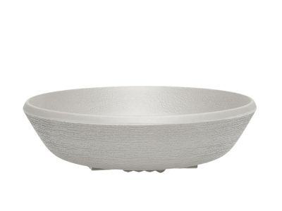 Farfurie adanca Kartell Trama design Patricia Urquiola, 21cm, gri inchis