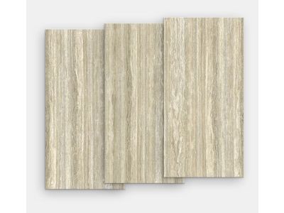 Gresie portelanata FMG Travertino Maxfine 75x37.5cm, 6mm, Lucidato