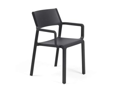Scaun exterior Nardi Trill Armchair cu brate, antracit