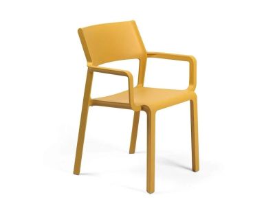 Scaun exterior Nardi Trill Armchair cu brate, galben