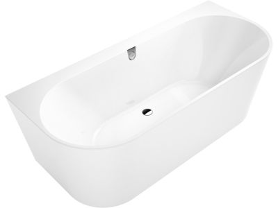 Cada baie freestanding Villeroy & Boch Oberon 2.0 Quaryl 180x80cm, compozit, alb Alpin