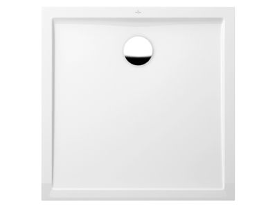 Cadita de dus rectangulara Villeroy & Boch Futurion Flat 90x90cm, alb