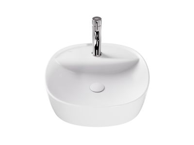 Lavoar Besco Anes Cera-Line 40x40cm, montare pe blat, alb