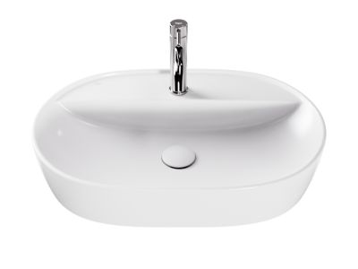 Lavoar Besco Anes Cera-Line 60x40cm, montare pe blat, alb