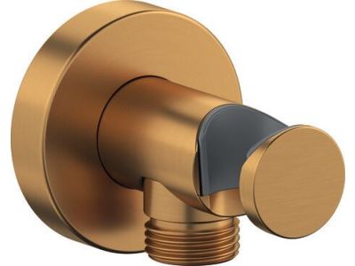Conector fixfit Duravit Shower Roound cu agatatoare de dus, bronz periat