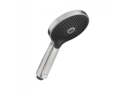 Para de dus Duravit Shower 120cm, 3 tipuri de jet, inox periat/negru