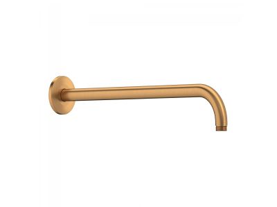 Brat de dus Duravit Shower Round 41cm, cu montaj pe perete, bronz periat