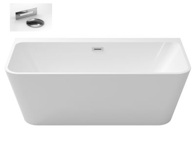 Cada freestanding Besco Varya 170x80cm, montare la perete, alba
