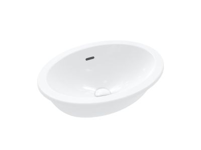 Lavoar oval Villeroy & Boch Loop & Friends, 43x28cm, montare sub blat, alb