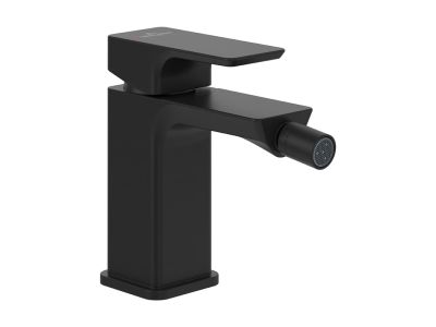 Baterie bideu Villeroy & Boch Subway 3.0, ventil pop-up, negru mat