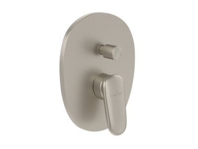 Baterie cada - dus Villeroy & Boch Antao cu montaj incastrat, necesita corp ingropat Vi-Box, nichel periat