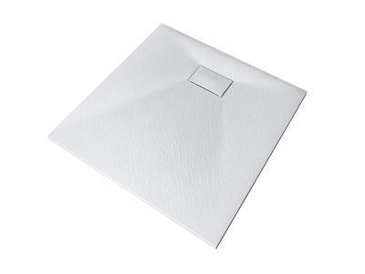Cadita de dus Besco Vexo 90x90cm, sifon cu top cleaning, alb
