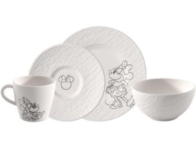 Set Villeroy & Boch Manufacture Disney Mickey Mouse Breakfast,  4 piese, alb