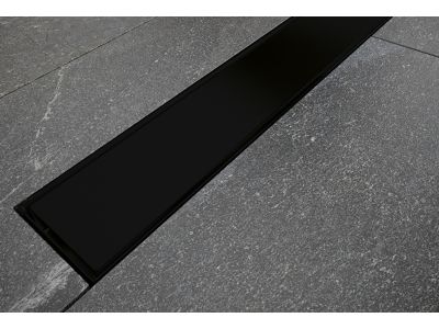 Pachet rigola de dus Besco Virgo Duo Nero cu capac 60cm