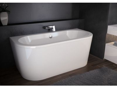 Cada freestanding Besco Vista 150x75cm, montare la perete, alb