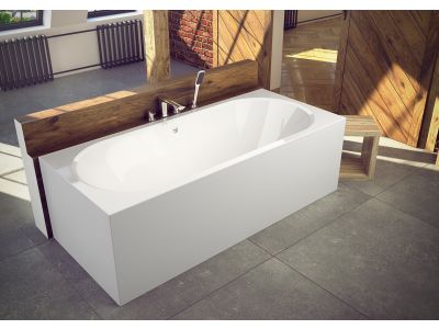 Cada baie rectangulara Besco Vitae 170x75cm, acril