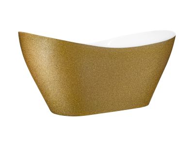 Cada freestanding Besco Viya Glam 160x70cm, auriu