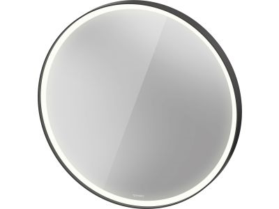 Oglinda Duravit Vitrium d 90cm, iluminare LED cu senzor si dezaburire, IP44, grafit aluminiu mat