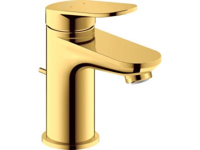 Baterie lavoar Duravit Wave S, ventil pop-up, auriu lucios