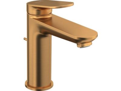 Baterie lavoar Duravit Wave M, ventil pop-up,  bronz periat