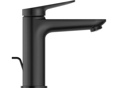 Baterie lavoar Duravit Wave M, ventil pop-up, negru mat
