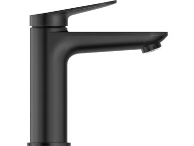Baterie lavoar Duravit Wave M, fara ventil, negru mat