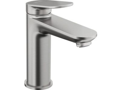 Baterie lavoar Duravit Wave M, fara ventil, inox periat