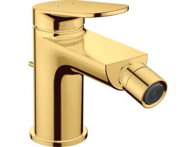 Baterie bideu Duravit Wave, ventil pop-up, auriu lucios