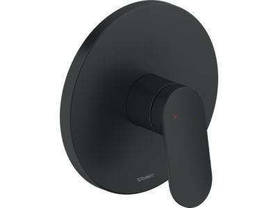 Baterie dus Duravit Wave cu montaj incastrat, necesita corp ingropat, negru mat