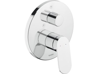 Baterie cada - dus Duravit Wave cu montaj incastrat, necesita corp ingropat, crom