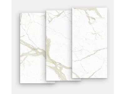 Gresie portelanata FMG Marmi Classici Maxfine 75x37.5cm, 6mm, White Calacatta Lucidato