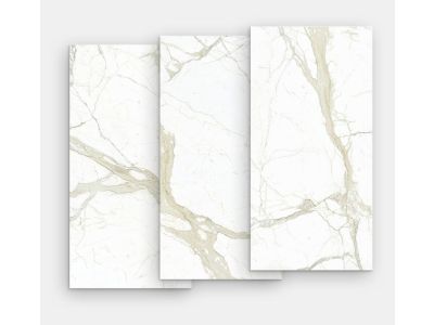 Gresie portelanata FMG Marmi Classici Maxfine 300x150cm, 6mm, White Calacatta Lucidato