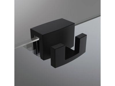 Cuier inox pentru cabina dus Radaway, finisaj negru mat