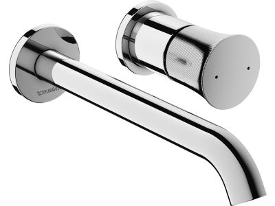 Baterie lavoar Duravit White Tulip M din 2 elemente cu montaj incastrat, necesita corp ingropat, crom