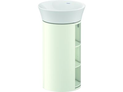 Set mobilier Duravit White Tulip cu lavoar 50cm si dulap baza 75x41cm, White Satin Matt Lacquer
