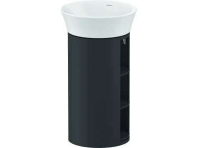 Set mobilier Duravit White Tulip cu lavoar 50cm si dulap baza 75x41cm, Graphite Satin Matt