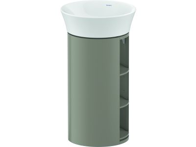 Dulap baza Duravit White Tulip pentru lavoar 236550, 75x41cm, Stone Grey Satin Matt Lacquer