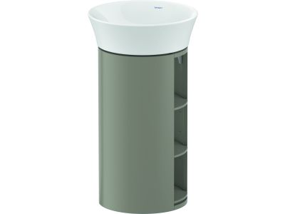 Set mobilier Duravit White Tulip cu lavoar 50cm si dulap baza 75x41cm, Stone Grey Satin Matt Lacquer
