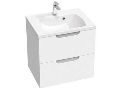 Dulap baza pentru lavoar Ravak SD Classic II 600 cu 2 sertare, 60cm, alb-gri