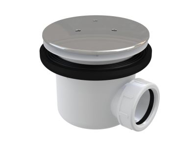 Sifon cadita de dus Ravak Professional 90 click-clack, capac metalic crom